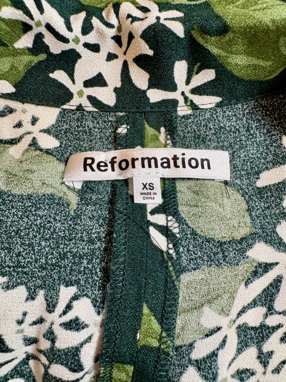 Reformation Danika Dress in Dama De Noche Size XS - Picture 8 of 10